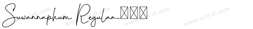 Suwannaphum Regular字体转换